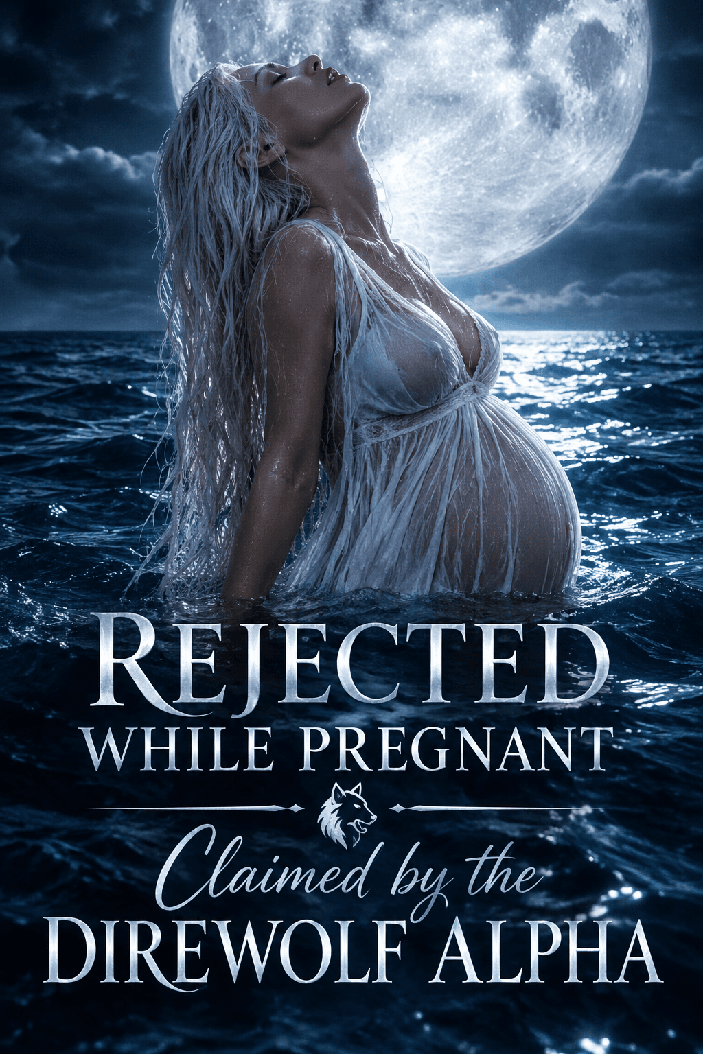Cover for Rejected While Pregnant: Claimed by the Direwolf Alpha