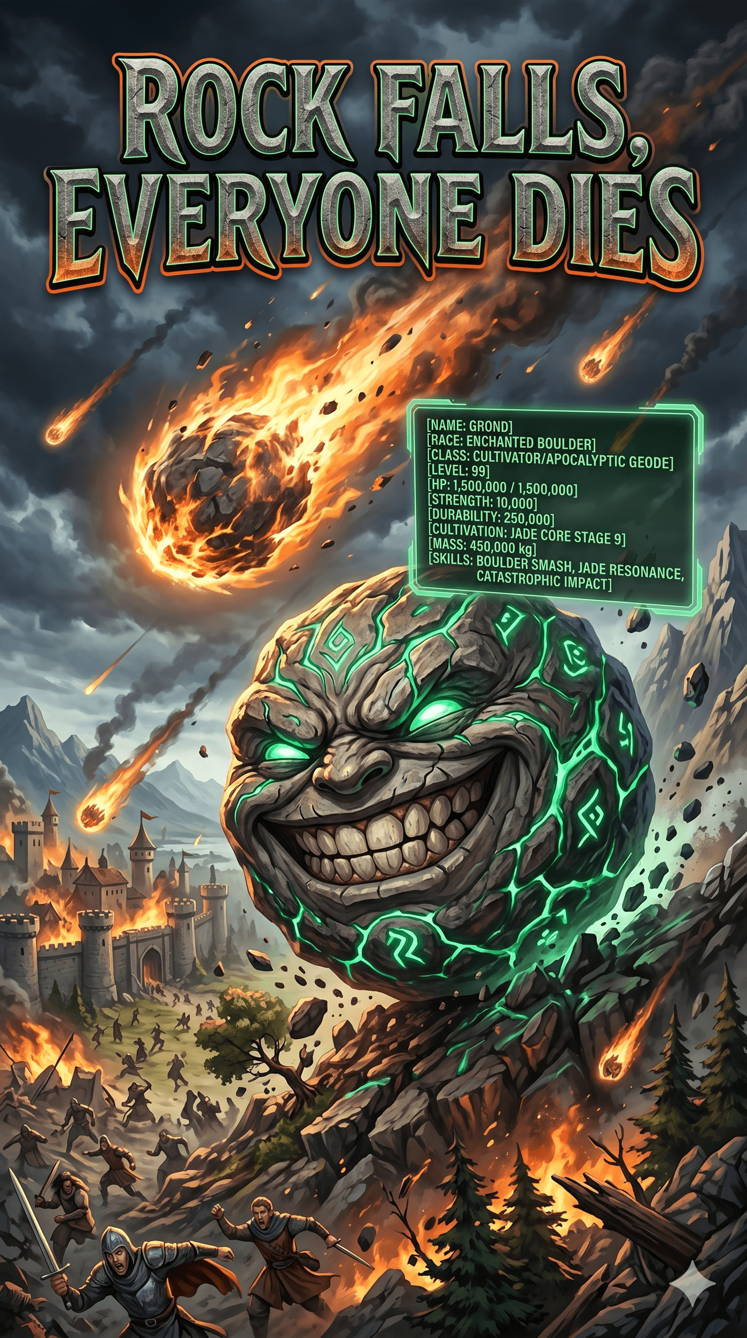 Cover for Rock falls, everyone dies