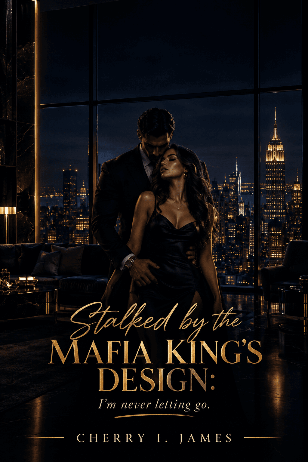 Cover for Stalked by the Mafia King's Design : I'm never letting you go.